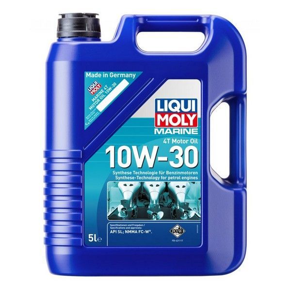 Liqui Moly 4T Marine Motoroil 10W-30 API SL; JASO FC-W синтетическое 5 л 25023