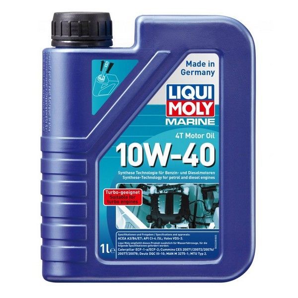 Liqui Moly 4T Marine Motoroil 10W-40 API CI-4/SL; ACEA A3/B4, E7 синтетическое 1 л 25012
