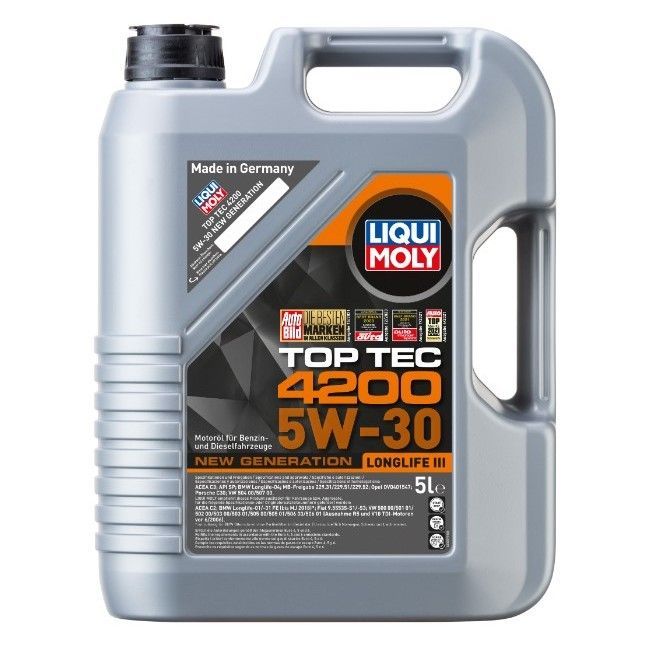 Liqui Moly Top Tec 4200 New Generation 5W-30 API SP; ACEA C2/C3 синтетическое 5 л 7661