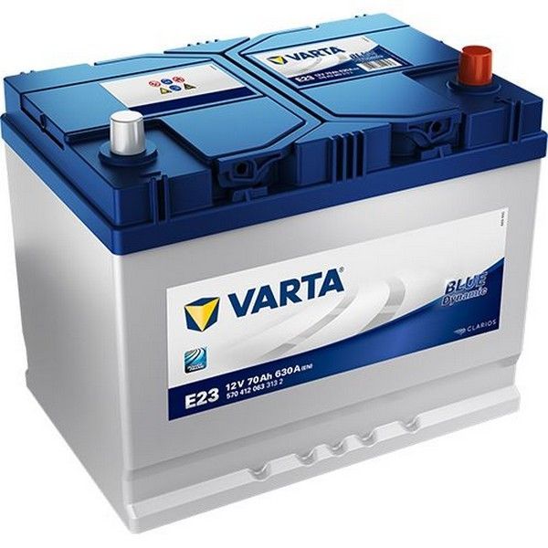 Varta Blue Dynamic 570412063 70А/ч-12V ст EN630 выносные (Азия) обратная 261x175x220
